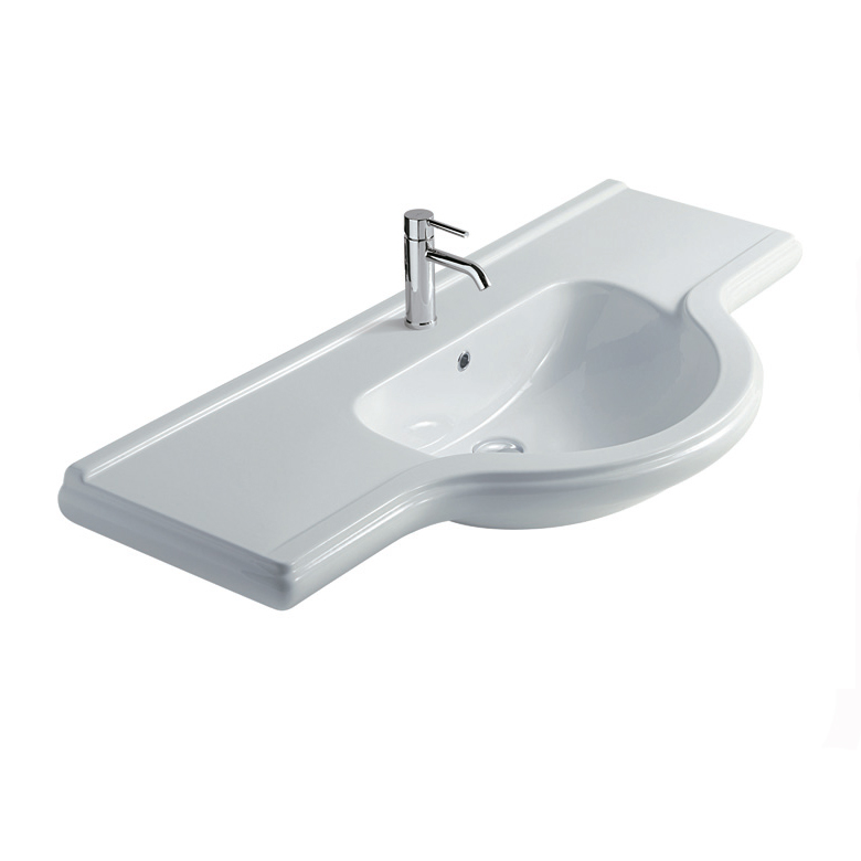 Lavabo A Consolle In Ceramica.Lavabo Consolle 130 Cm